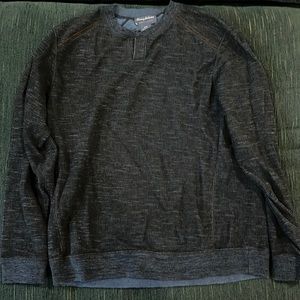 Tommy Bahama reversible blue sweater